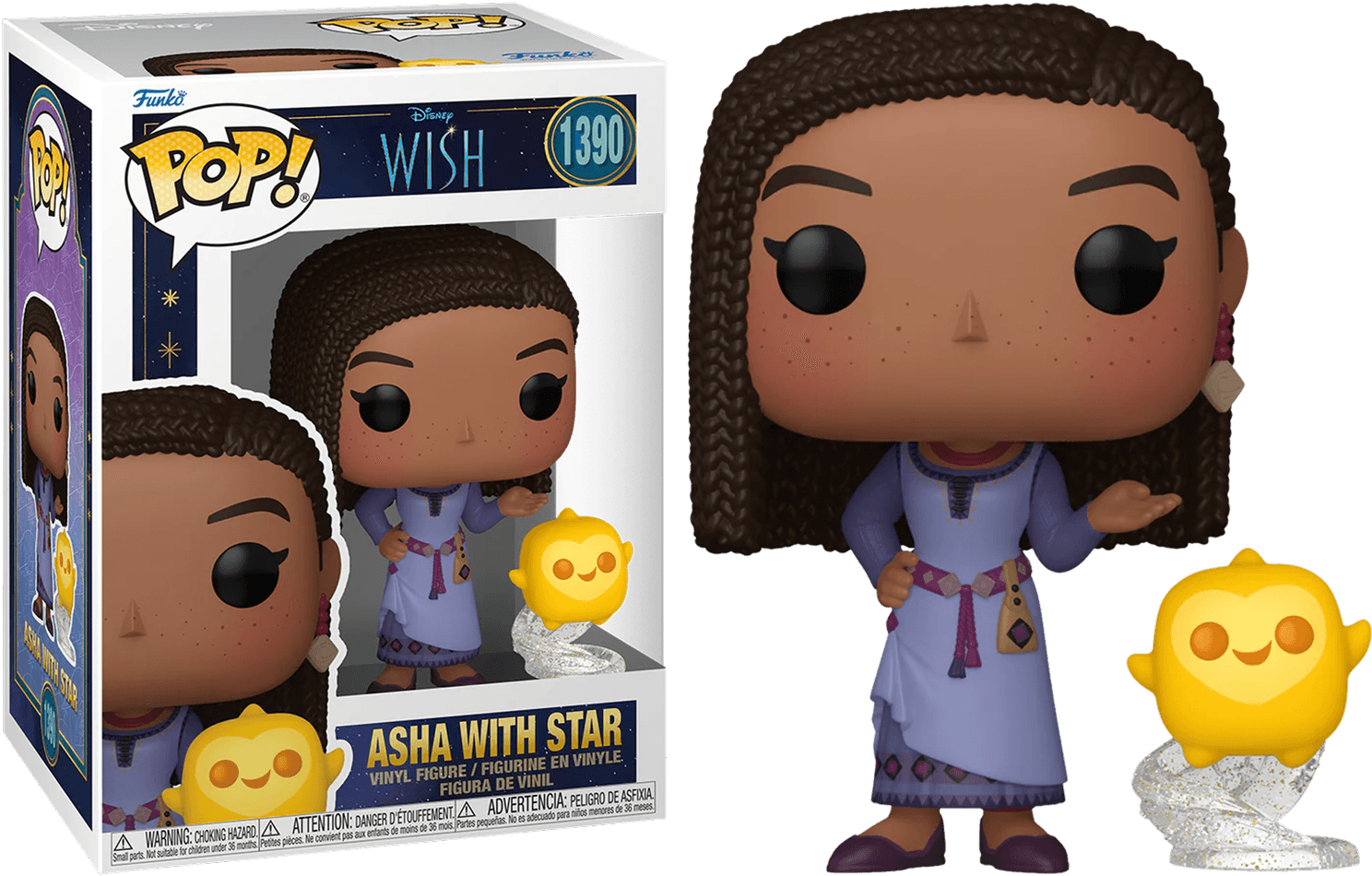 FUN72420 Wish (2023) - Asha with Star Pop! Vinyl - Funko - Titan Pop Culture