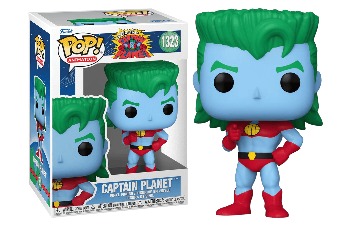 FUN72555 Captain Planet - Captain Planet Pop! Vinyl - Funko - Titan Pop Culture