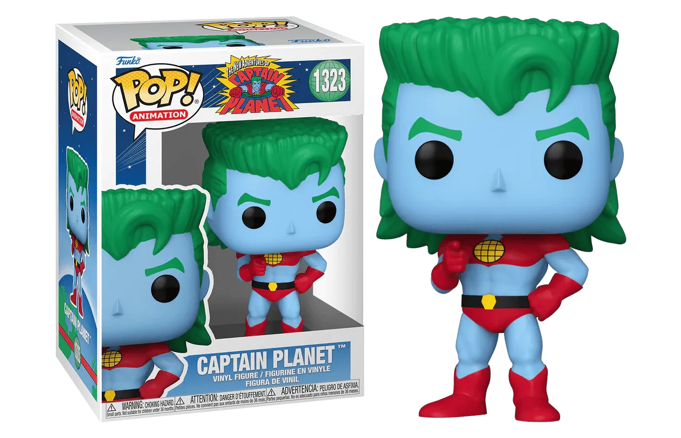 FUN72555 Captain Planet - Captain Planet Pop! Vinyl - Funko - Titan Pop Culture