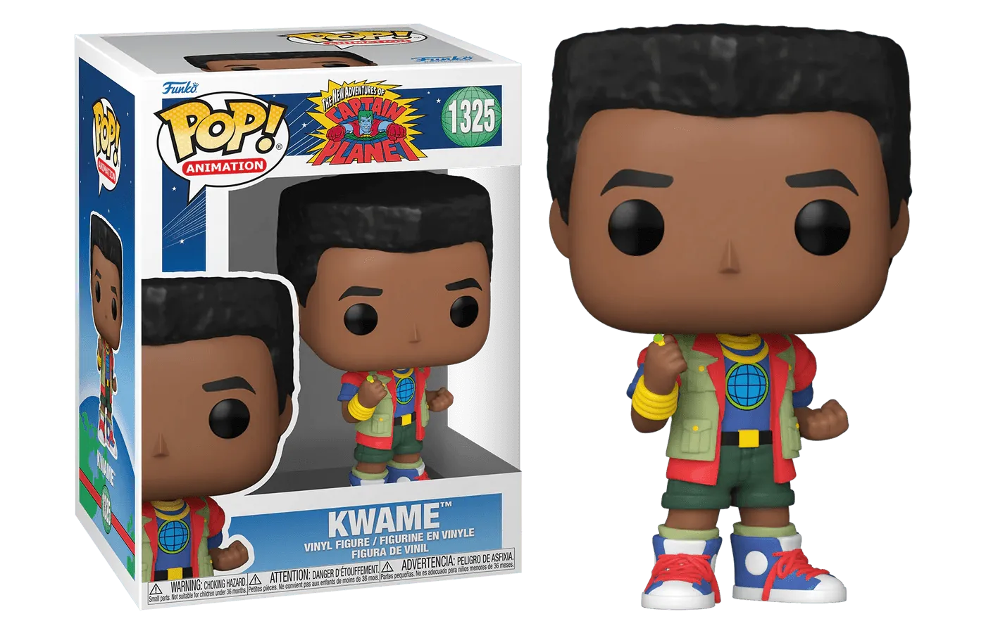 FUN72557 Captain Planet - Kwame Pop! Vinyl - Funko - Titan Pop Culture