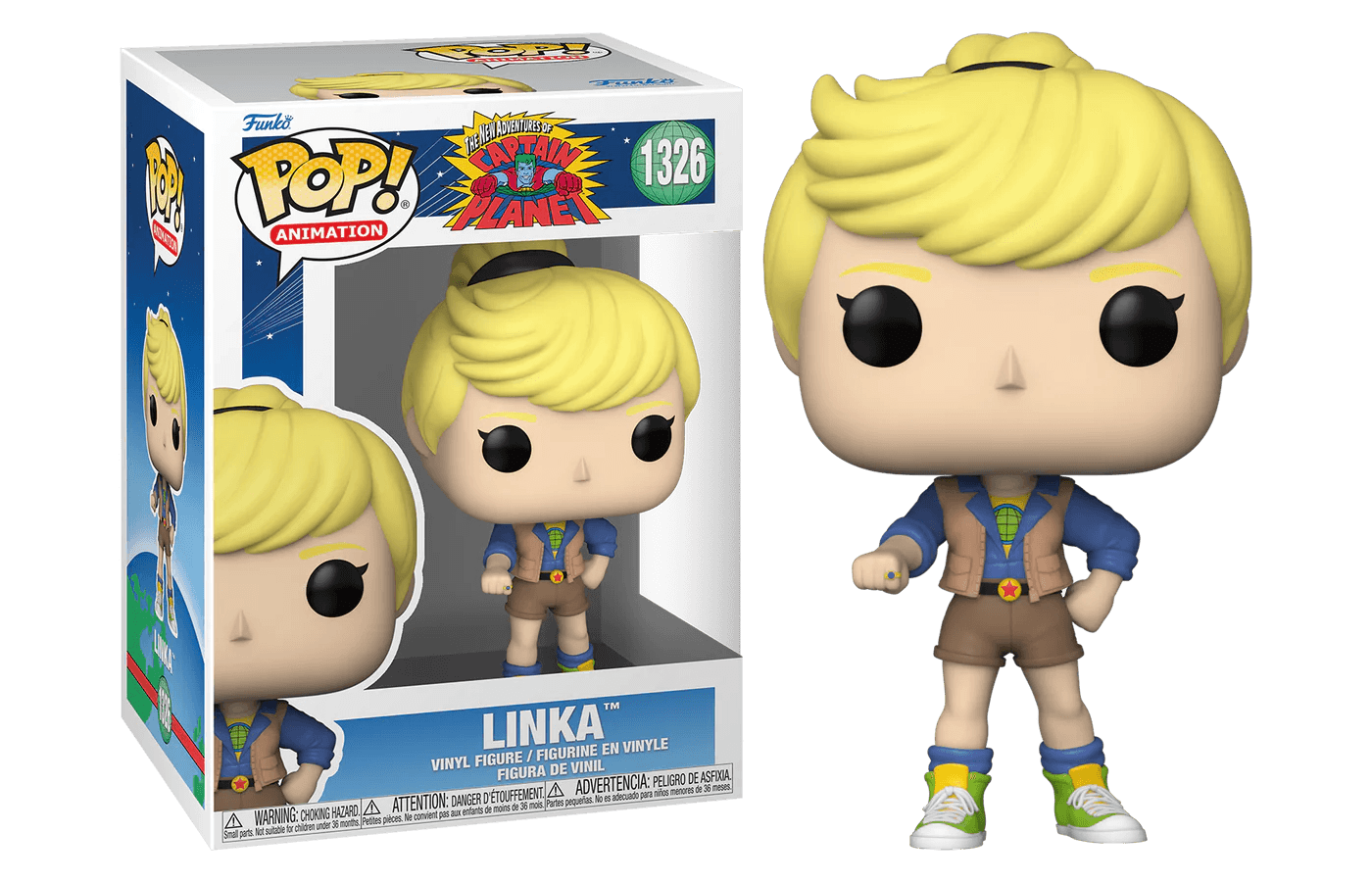 FUN72558 Captain Planet - Linka Pop! Vinyl - Funko - Titan Pop Culture