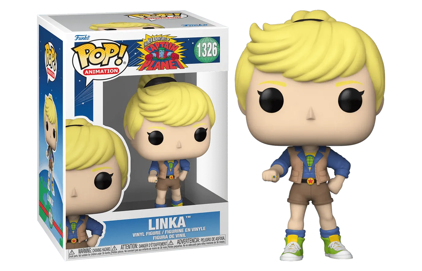 FUN72558 Captain Planet - Linka Pop! Vinyl - Funko - Titan Pop Culture