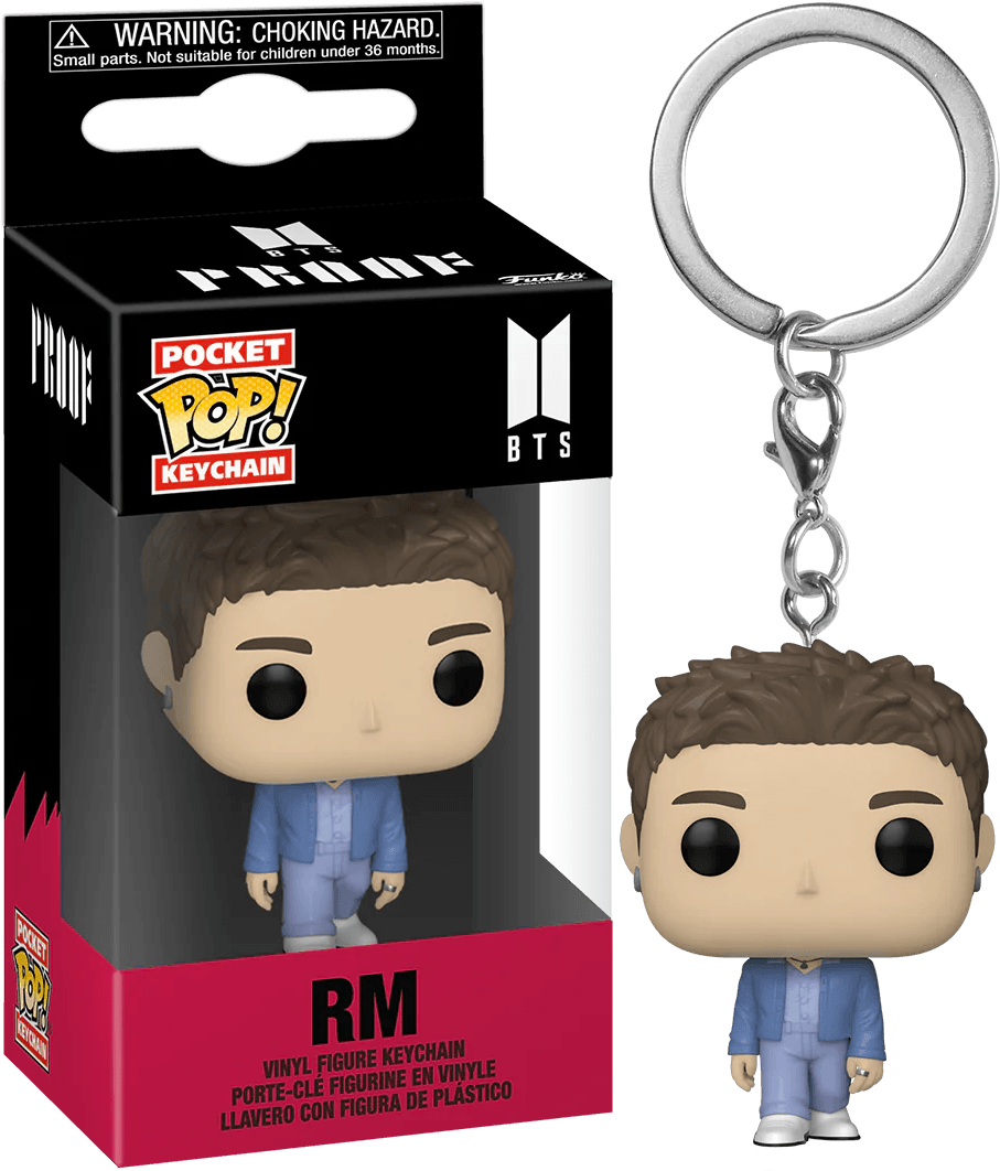 FUN72573 BTS - RM (Proof) Pop! Keychain - Funko - Titan Pop Culture