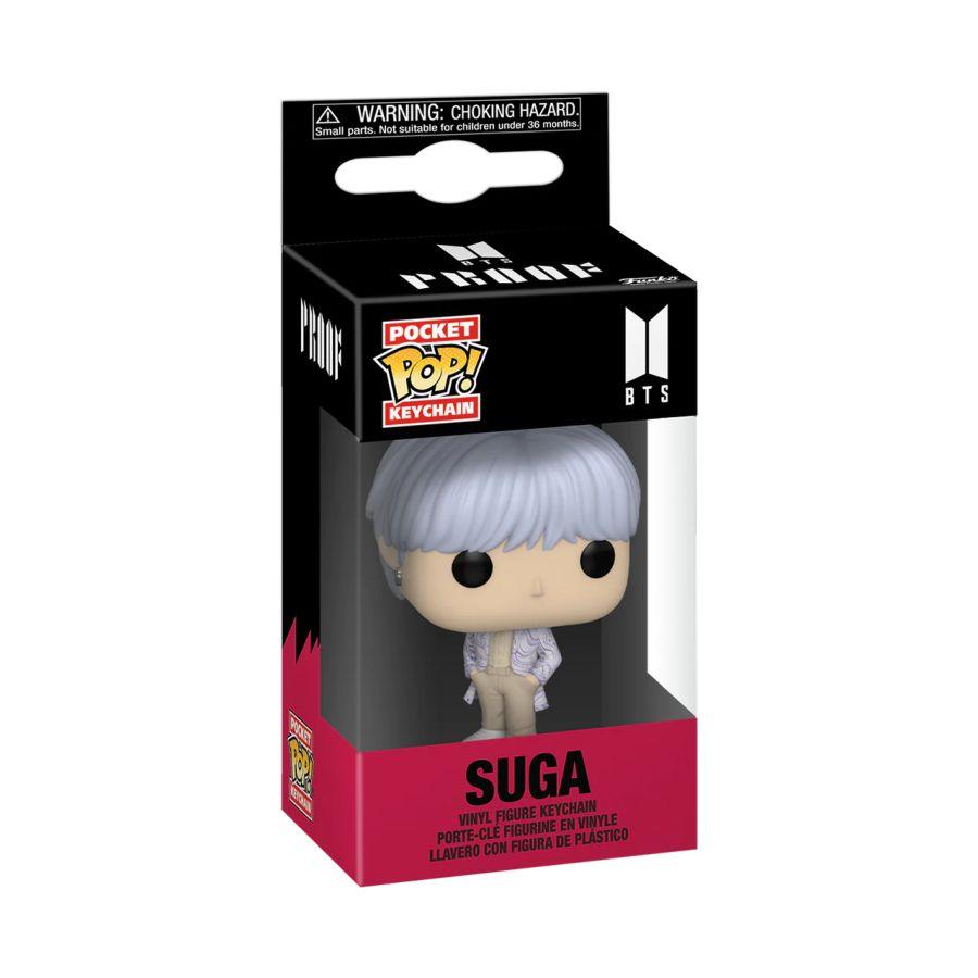 FUN72574 BTS - Suga (Proof) Pop! Keychain - Funko TBA - Titan Pop Culture