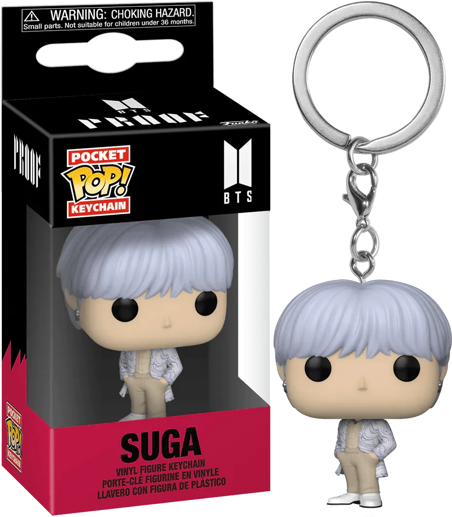 FUN72574 BTS - Suga (Proof) Pop! Keychain - Funko TBA - Titan Pop Culture