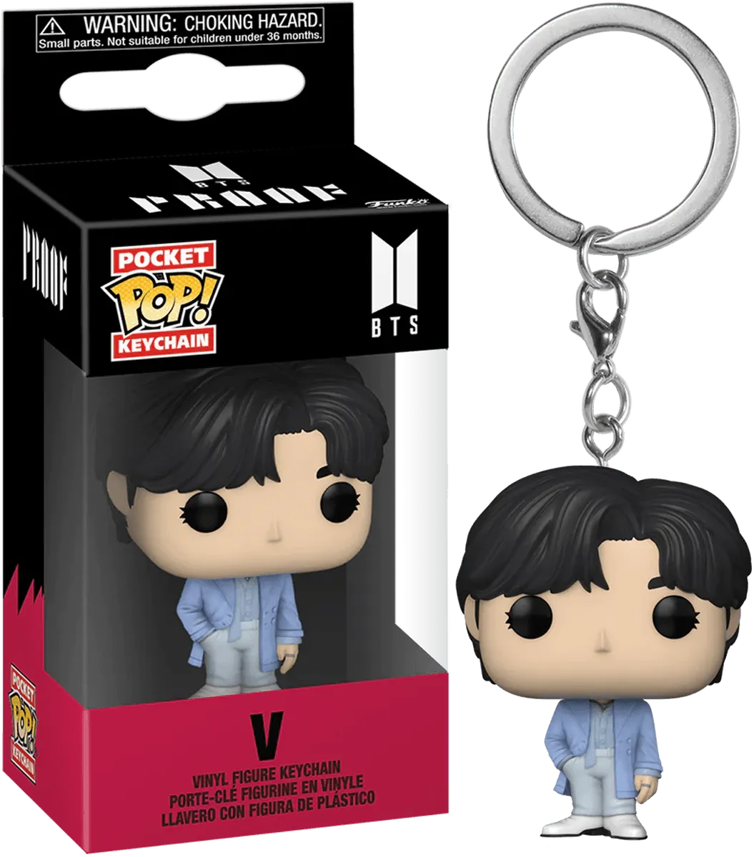 FUN72575 BTS - V (Proof) Pop! Keychain - Funko TBA - Titan Pop Culture