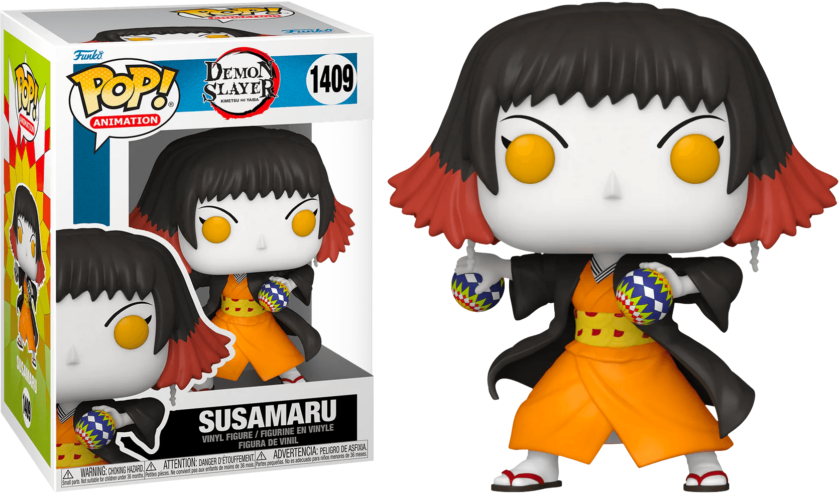 FUN72611CBUNDLE Demon Slayer - Susamaru Pop! Vinyl - Chase Bundle - Funko - Titan Pop Culture