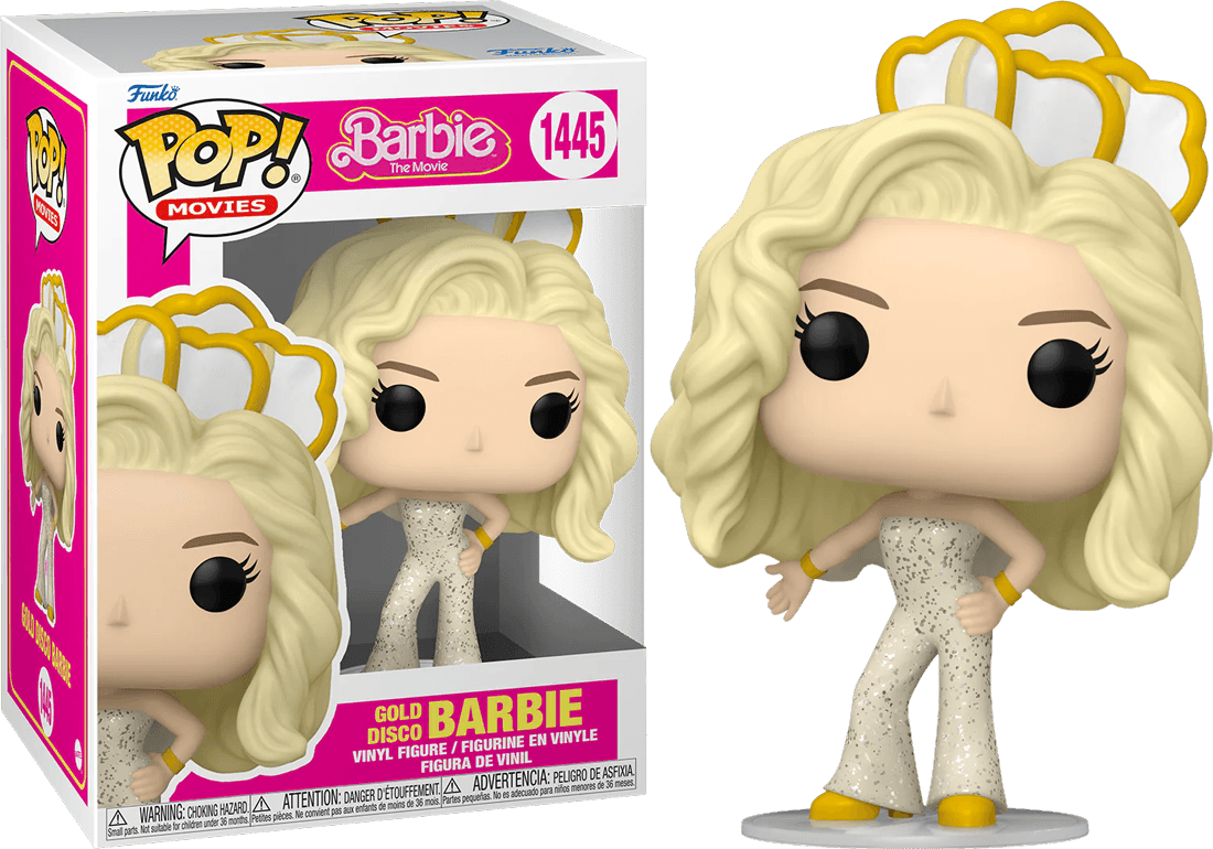 FUN72635 Barbie: The Movie (2023) - Gold Disco Barbie Pop! Vinyl - Funko - Titan Pop Culture