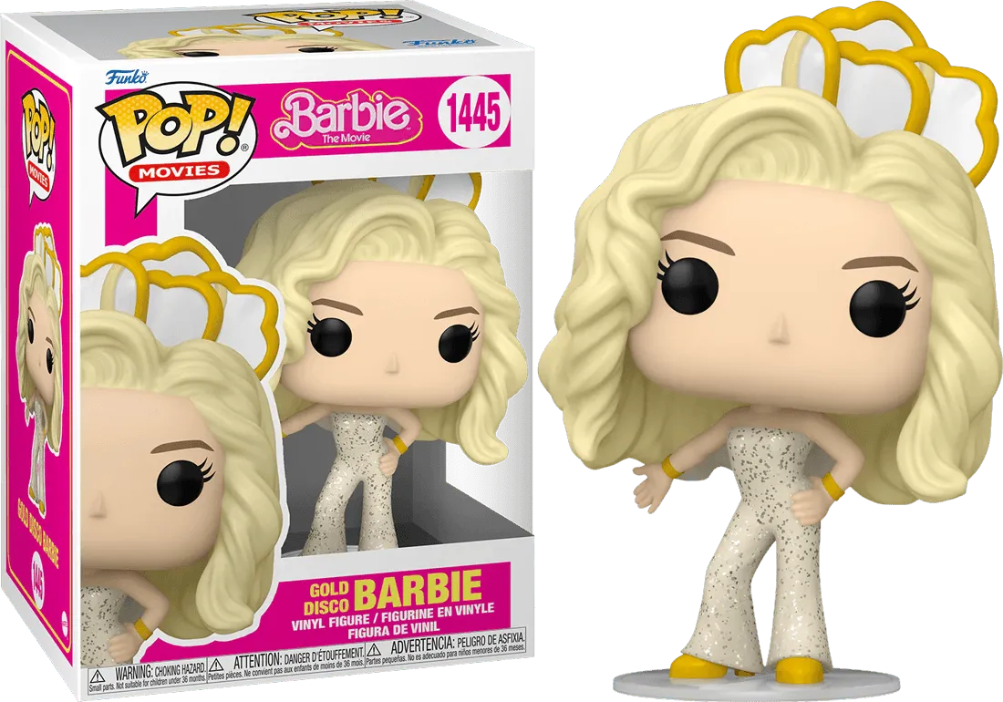 FUN72635 Barbie: The Movie (2023) - Gold Disco Barbie Pop! Vinyl - Funko - Titan Pop Culture