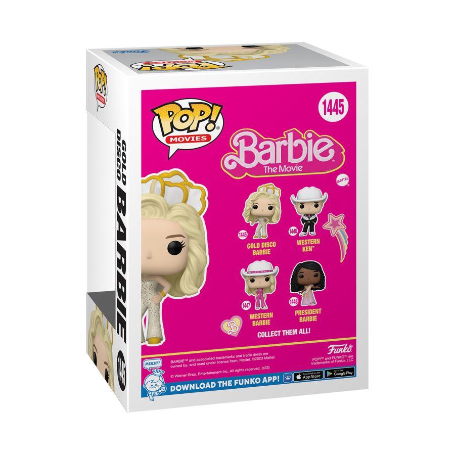 FUN72635 Barbie: The Movie (2023) - Gold Disco Barbie Pop! Vinyl - Funko - Titan Pop Culture