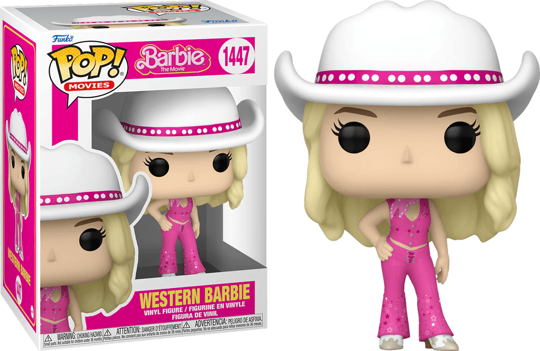 FUN72637 Barbie: The Movie (2023) - Western Barbie Pop! Vinyl - Funko TBA - Titan Pop Culture