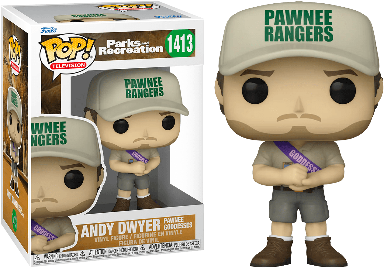 FUN72654 Parks & Recreation - Andy Dwyer (Pawnee Goddesses) Pop! Vinyl - Funko - Titan Pop Culture