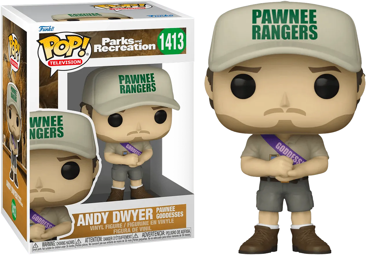 FUN72654 Parks & Recreation - Andy Dwyer (Pawnee Goddesses) Pop! Vinyl - Funko - Titan Pop Culture