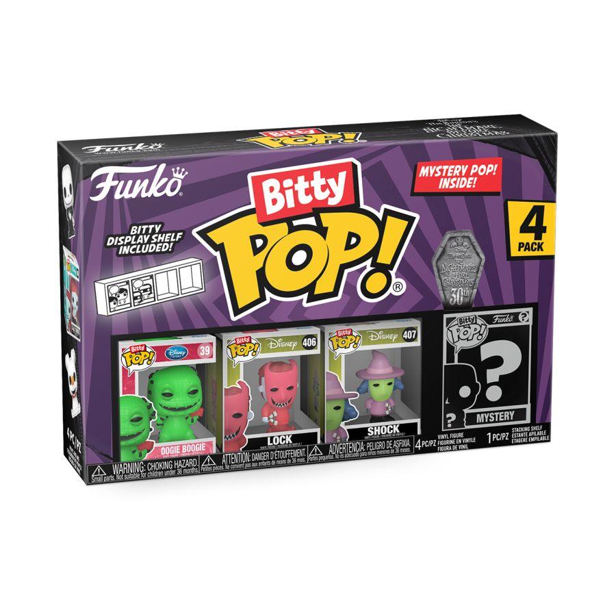 FUN73019 The Nightamre Before Christmas - Oogie Boogie Bitty Pop! 4-Pack - Funko TBA - Titan Pop Culture