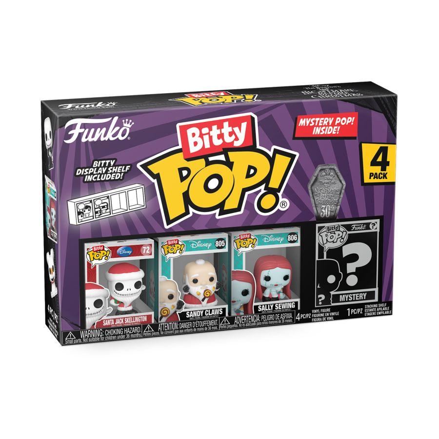 FUN73022 The Nightmare Before Christmas - Santa Jack Bitty Pop! 4-Pack - Funko TBA - Titan Pop Culture