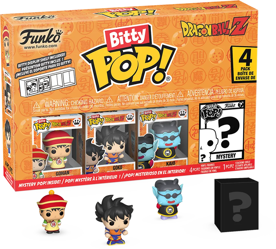 FUN73023 Dragon Ball Z - Gohan Bitty Pop! 4-Pack - Funko - Titan Pop Culture