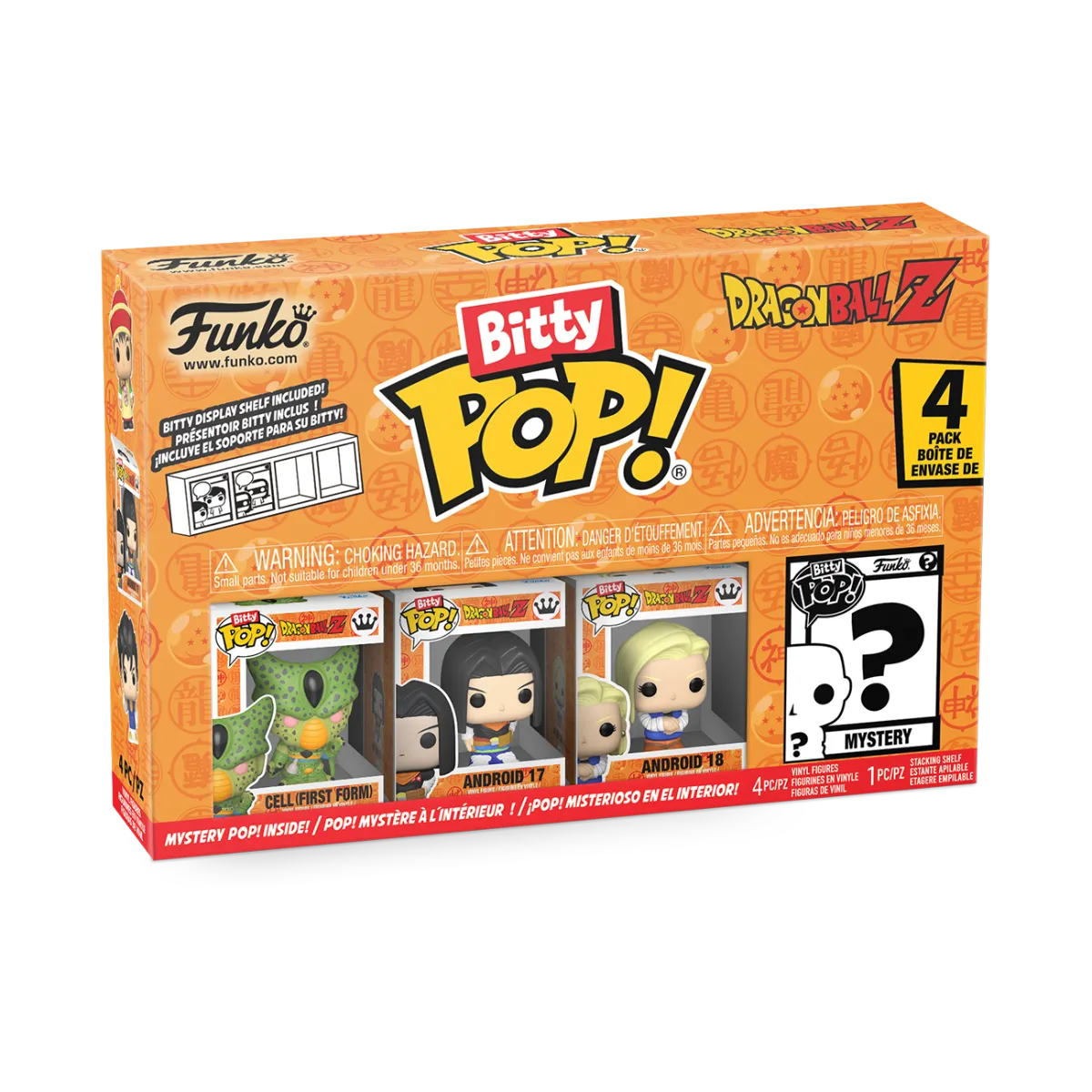 FUN73024 Dragon Ball Z - Cell (First Form) Bitty Pop! 4-Pack - Funko - Titan Pop Culture