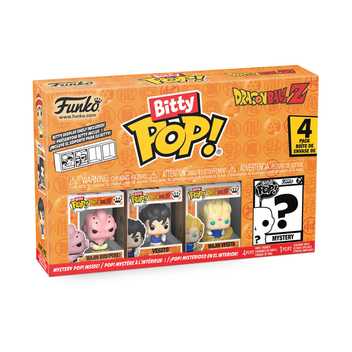 FUN73025 Dragon Ball Z - Kid Buu Bitty Pop! 4-Pack - Funko - Titan Pop Culture