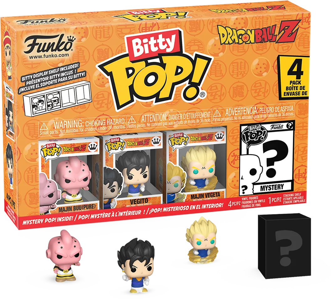 FUN73025 Dragon Ball Z - Kid Buu Bitty Pop! 4-Pack - Funko - Titan Pop Culture