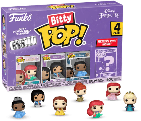 FUN73027 Disney Princess - Ariel Bitty Pop! 4-Pack - Funko TBA - Titan Pop Culture