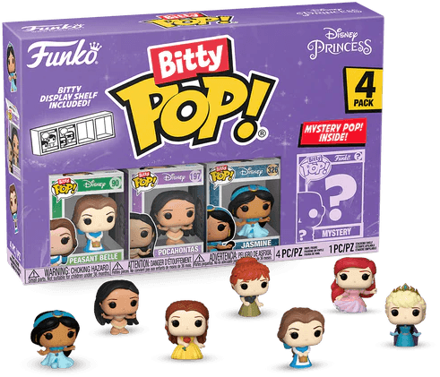 FUN73028 Disney Princess - Belle Bitty Pop! 4-Pack - Funko - Titan Pop Culture