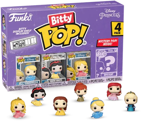 FUN73029 Disney Princess - Cinderella Bitty Pop! 4-Pack - Funko TBA - Titan Pop Culture