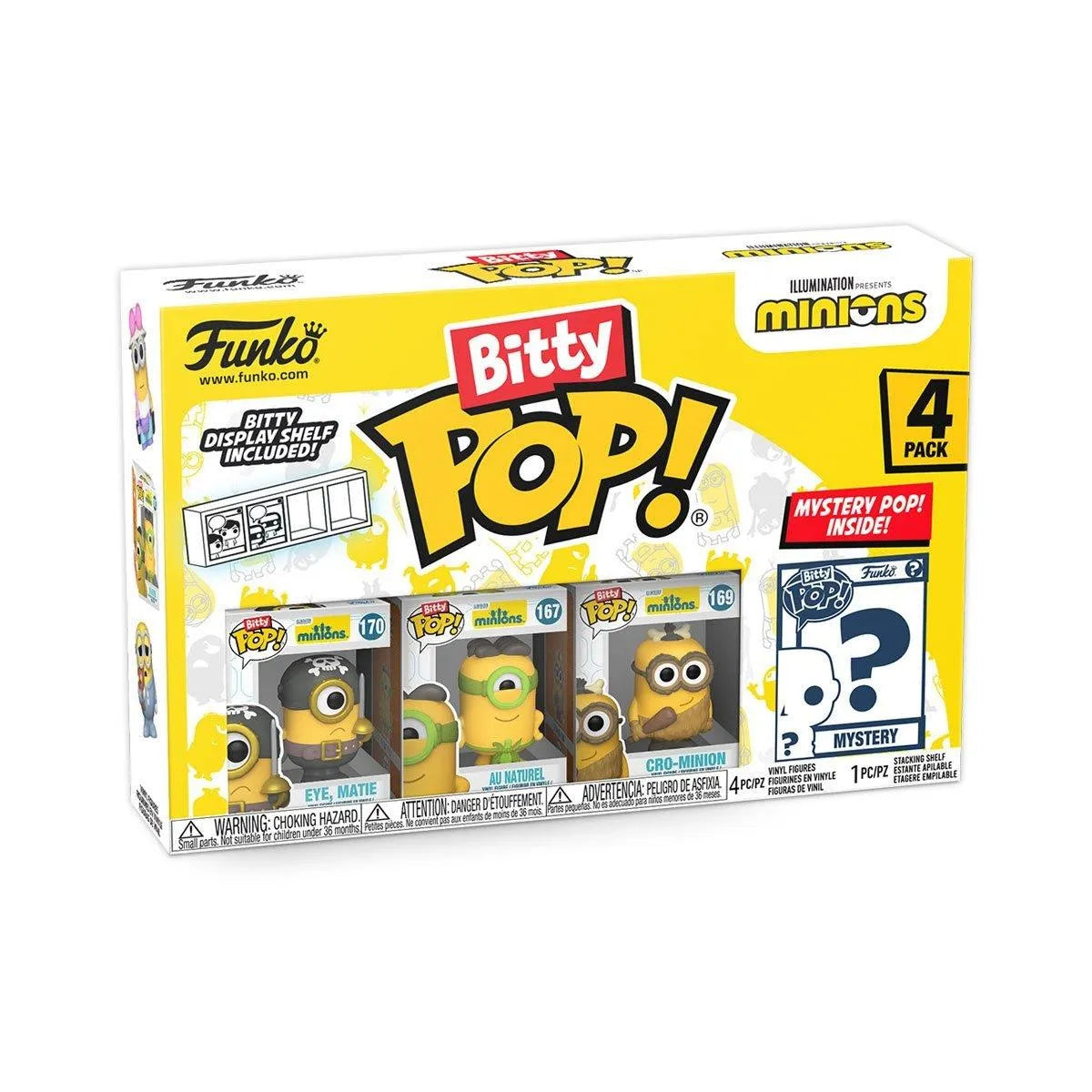 FUN73035 Minions - Eye Matie Bitty Pop! 4-Pack - Funko - Titan Pop Culture