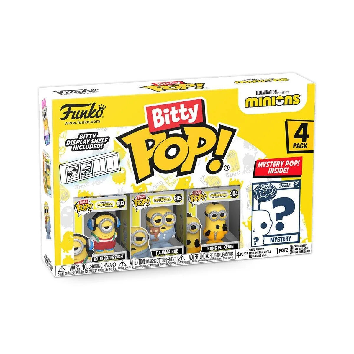 FUN73037 Minions - Roller Skating Stuart Bitty Pop! 4-Pack - Funko TBA - Titan Pop Culture