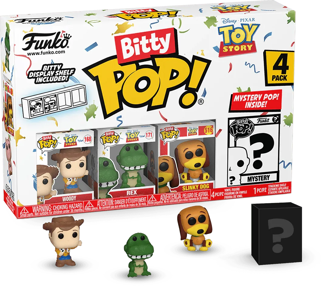 FUN73042 Toy Story - Woody Bitty Pop! 4-Pack - Funko - Titan Pop Culture