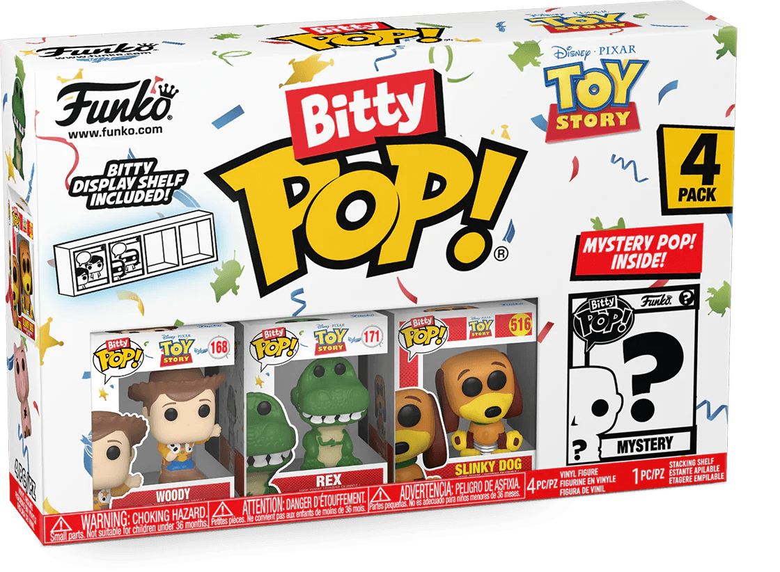 FUN73042 Toy Story - Woody Bitty Pop! 4-Pack - Funko - Titan Pop Culture