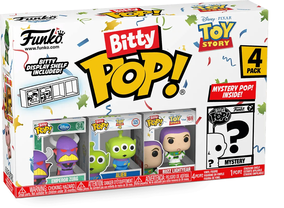 FUN73043 Toy Story - Zurg Bitty Pop! 4-Pack - Funko - Titan Pop Culture