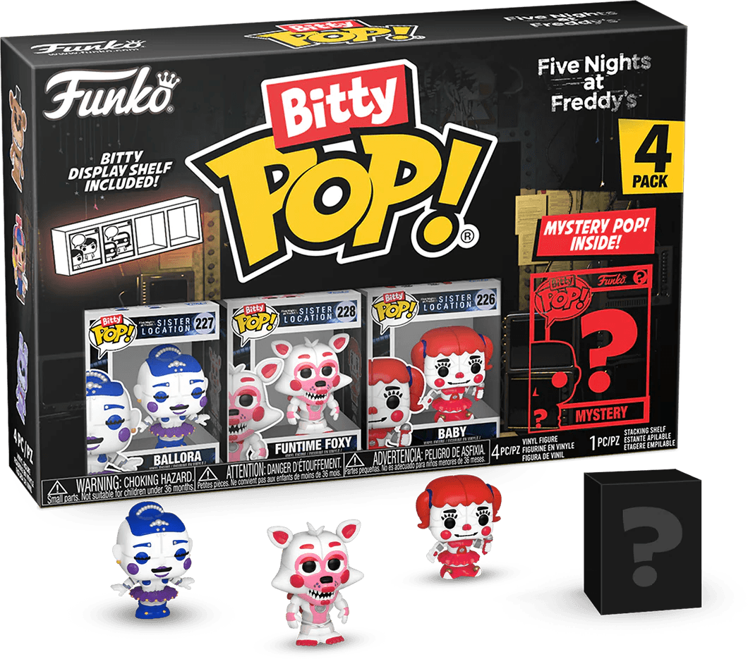 FUN73044 Five Nights at Freddy's - Ballora Bitty Pop! 4-Pack - Funko - Titan Pop Culture