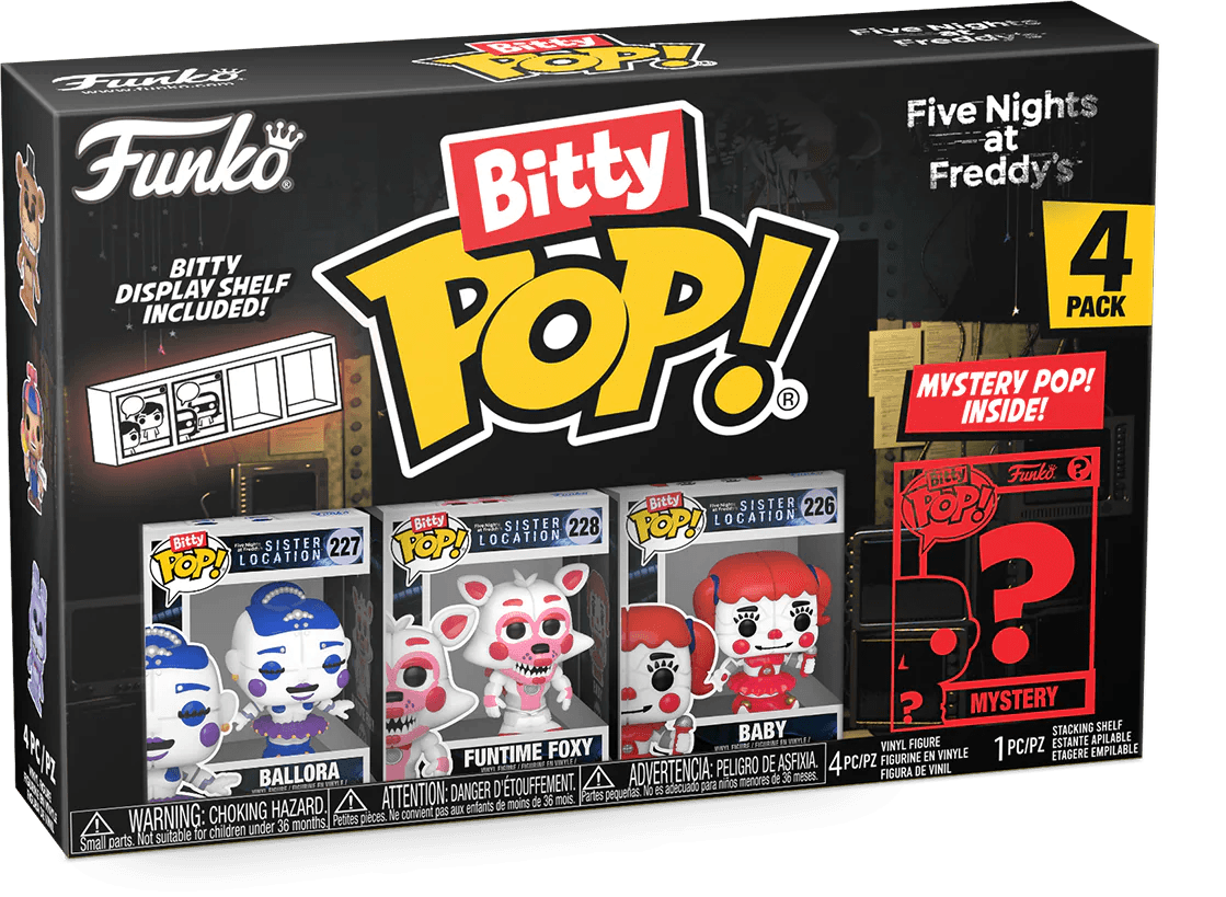 FUN73044 Five Nights at Freddy's - Ballora Bitty Pop! 4-Pack - Funko - Titan Pop Culture