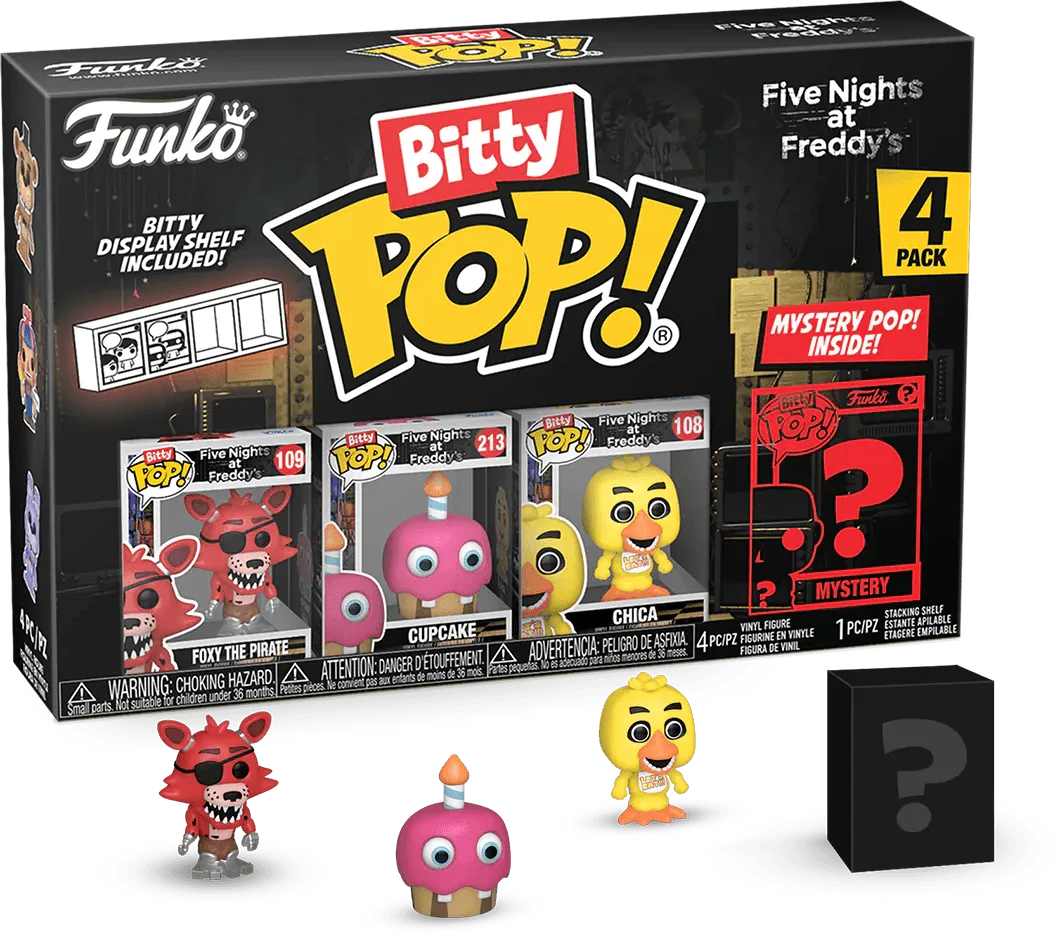 FUN73045 Five Nights at Freddy's - Foxy Bitty Pop! 4-Pack - Funko - Titan Pop Culture