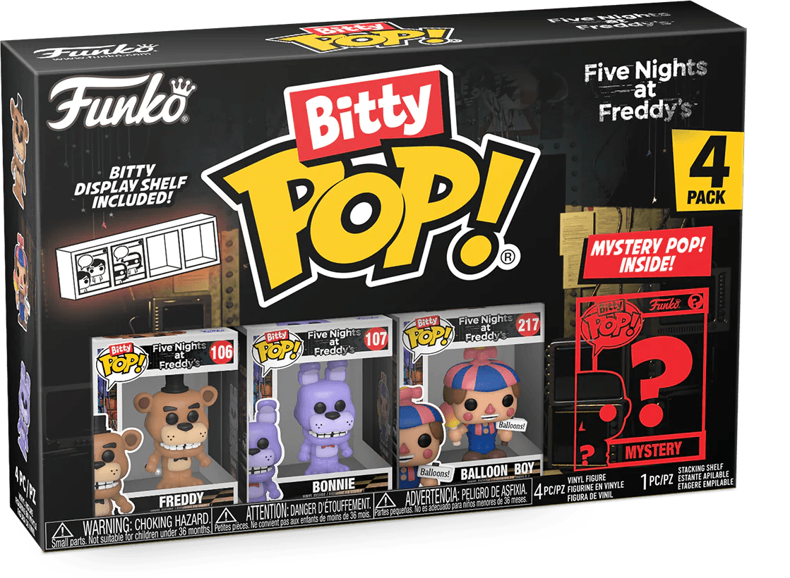 FUN73046 Five Nights at Freddy's - Freddy Bitty Pop! 4-Pack - Funko - Titan Pop Culture