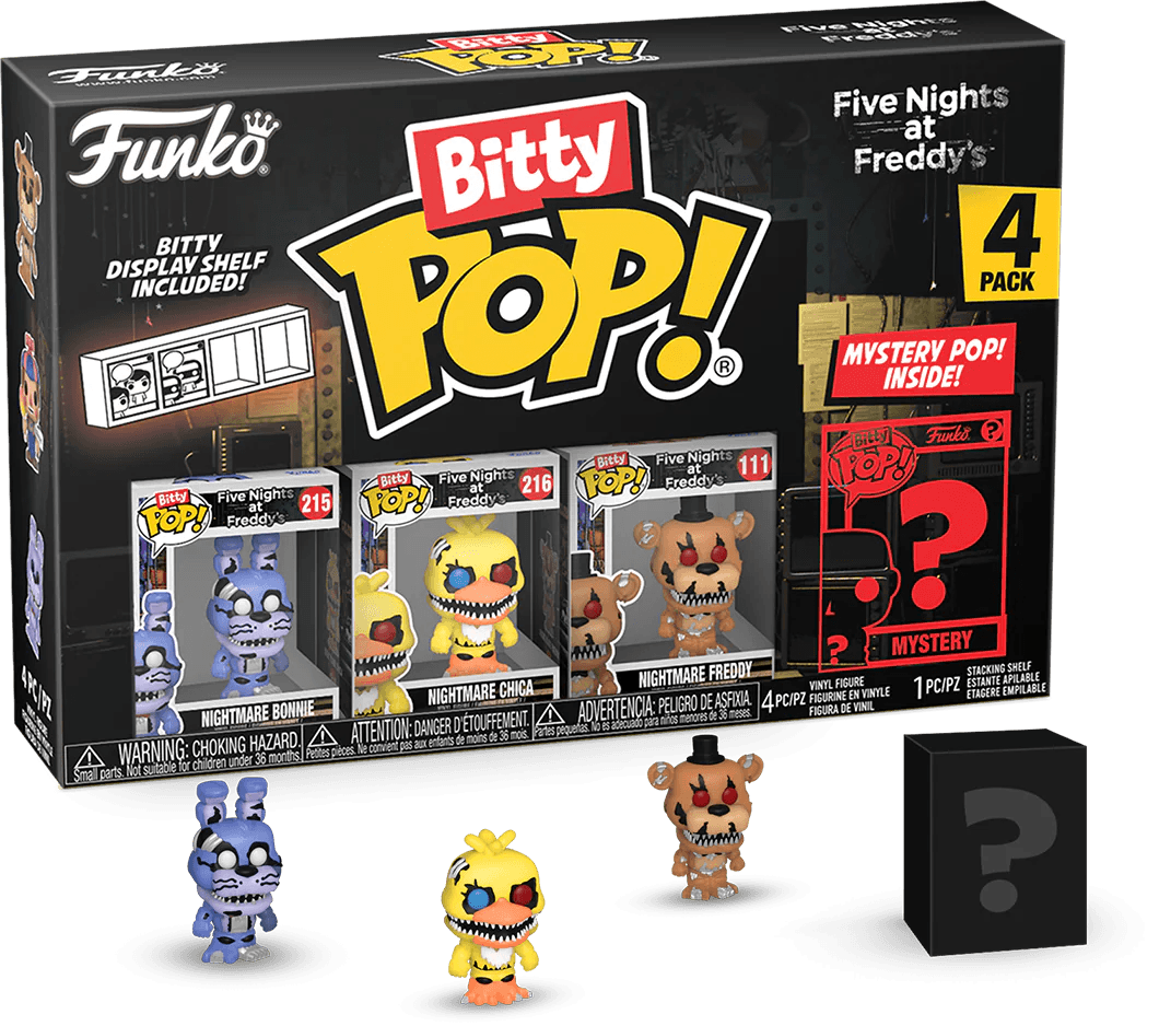 FUN73047 Five Nights at Freddy's - Nightmare Bonnie Bitty Pop! 4-Pack - Funko - Titan Pop Culture