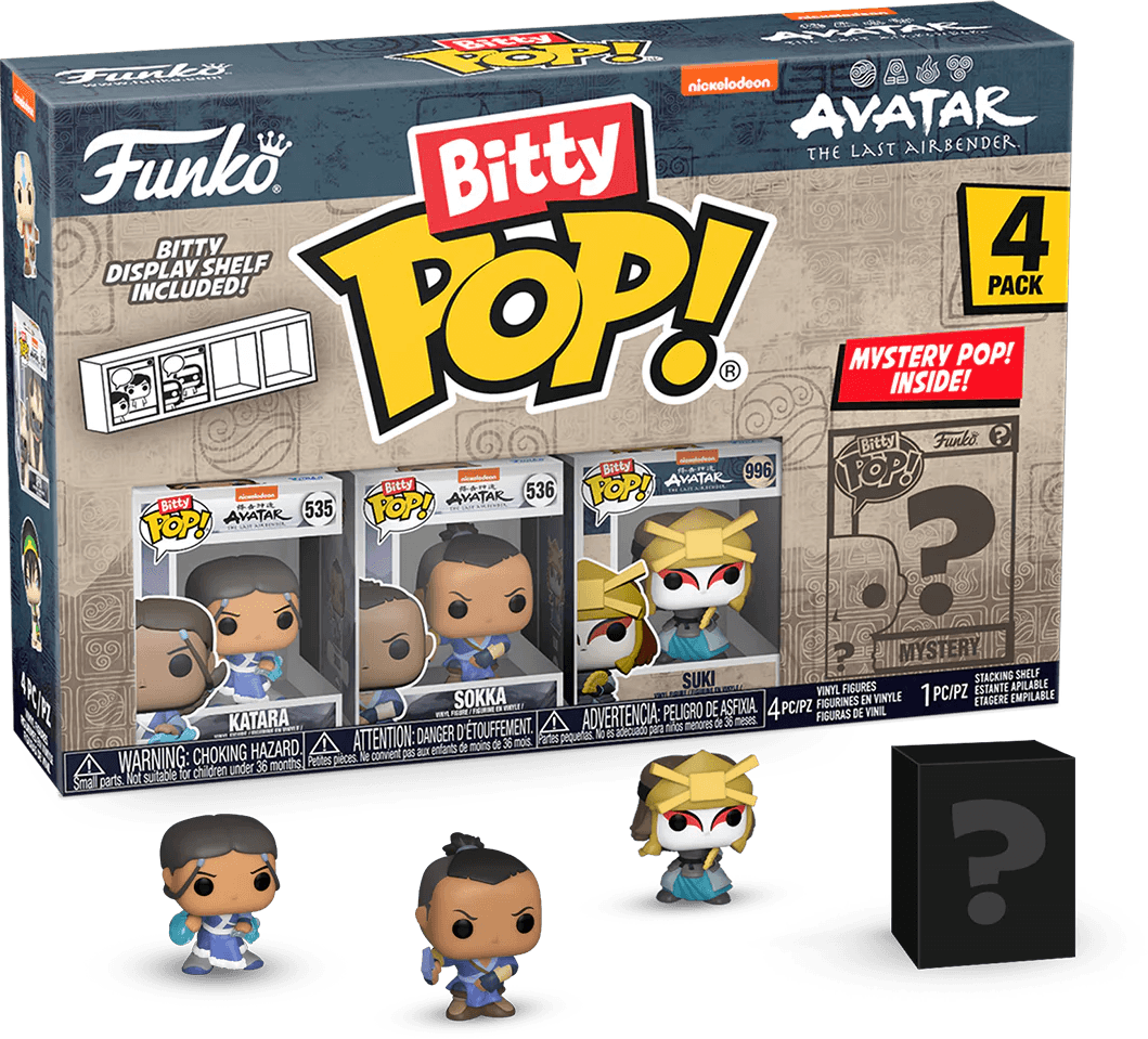 FUN73056 Avatar: the Last Airbender - Aang Bitty Pop! 4-Pack - Funko - Titan Pop Culture