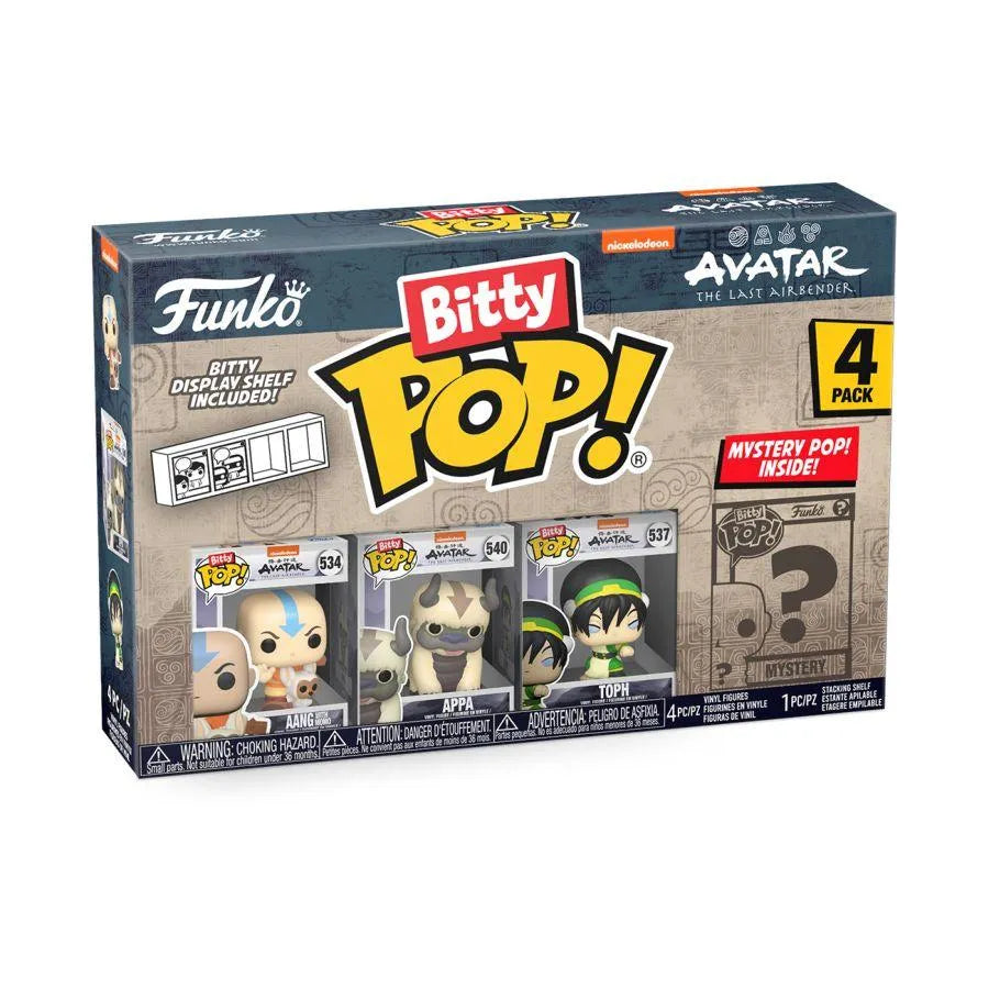 FUN73056 Avatar: the Last Airbender - Aang Bitty Pop! 4-Pack - Funko - Titan Pop Culture