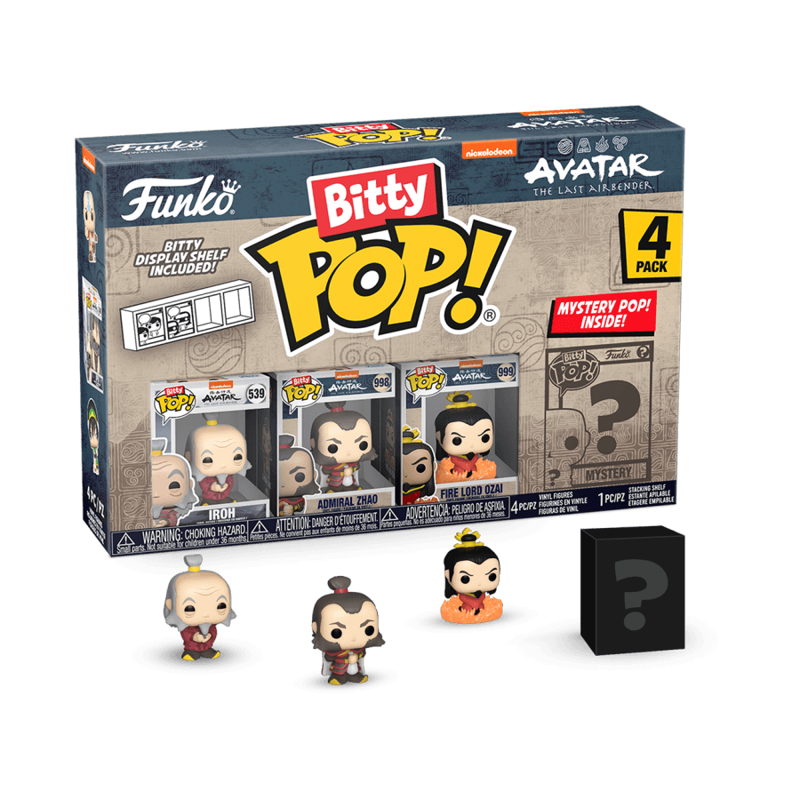 FUN73058 Avatar: the Last Airbender - Iroh Bitty Pop! 4-Pack - Funko - Titan Pop Culture