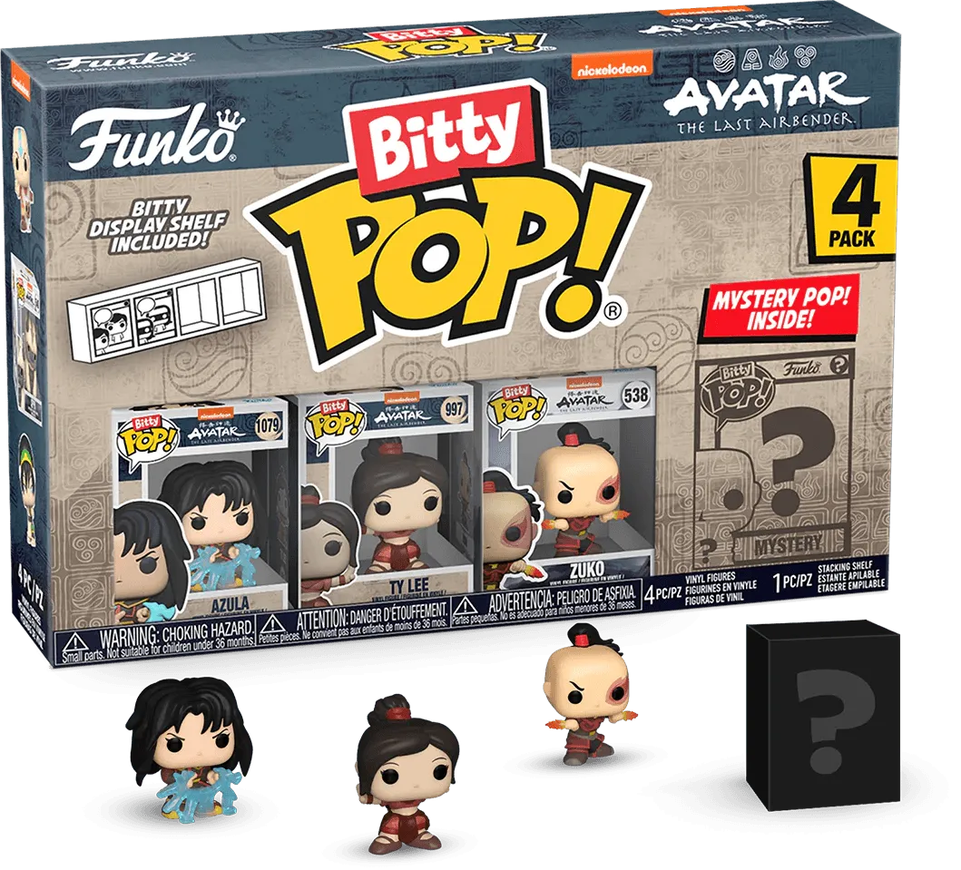 FUN73058 Avatar: the Last Airbender - Iroh Bitty Pop! 4-Pack - Funko - Titan Pop Culture