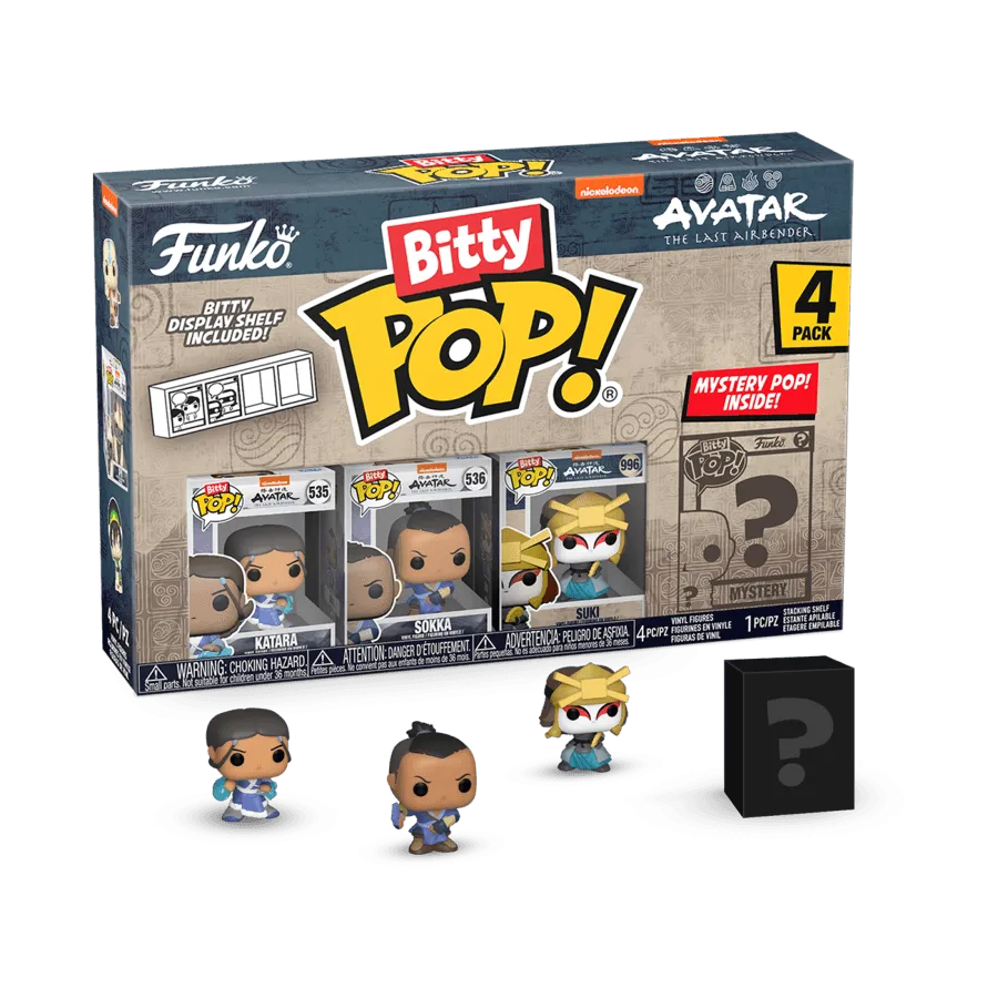 FUN73059 Avatar: the Last Airbender - Katara Bitty Pop! 4-Pack - Funko - Titan Pop Culture