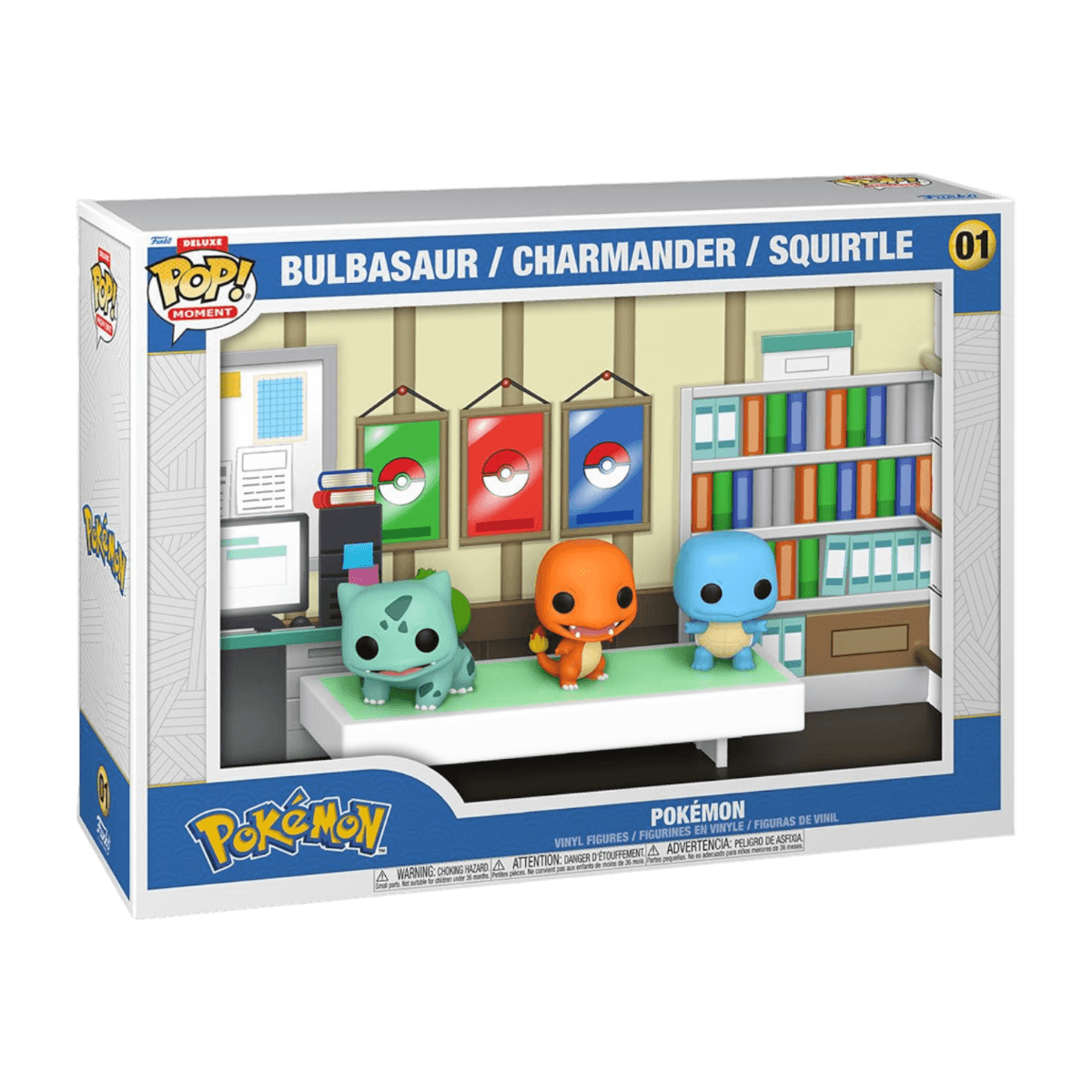 FUN73254 Pokemon - Starter Pokemon Bulbasaur, Charmander & Squirtle Pop! Moment Vinyl - Funko - Titan Pop Culture