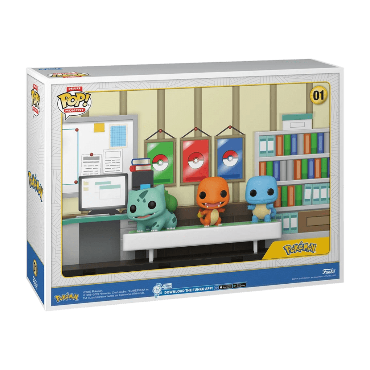 FUN73254 Pokemon - Starter Pokemon Bulbasaur, Charmander & Squirtle Pop! Moment Vinyl - Funko - Titan Pop Culture