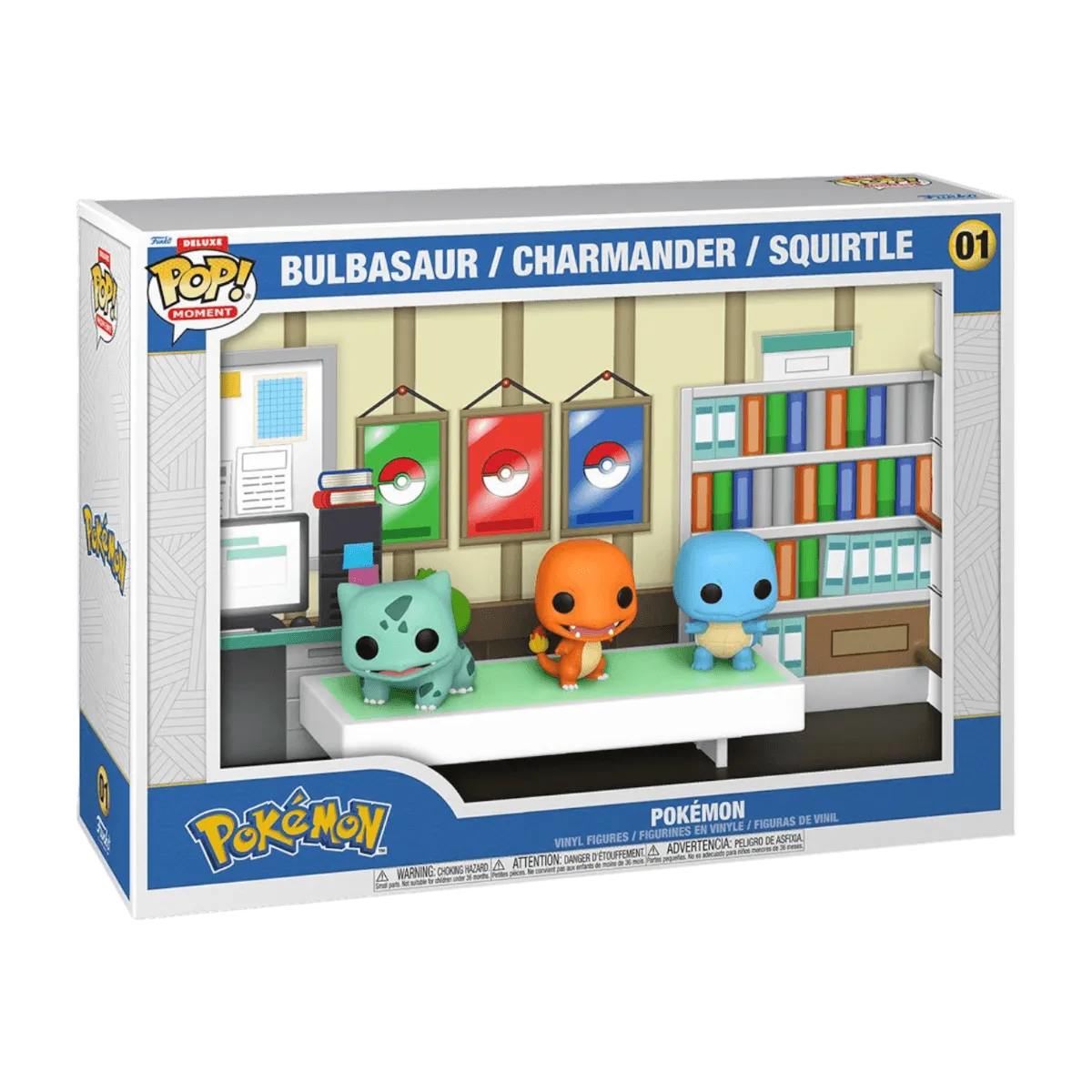 FUN73254 Pokemon - Starter Pokemon Bulbasaur, Charmander & Squirtle Pop! Moment Vinyl - Funko - Titan Pop Culture