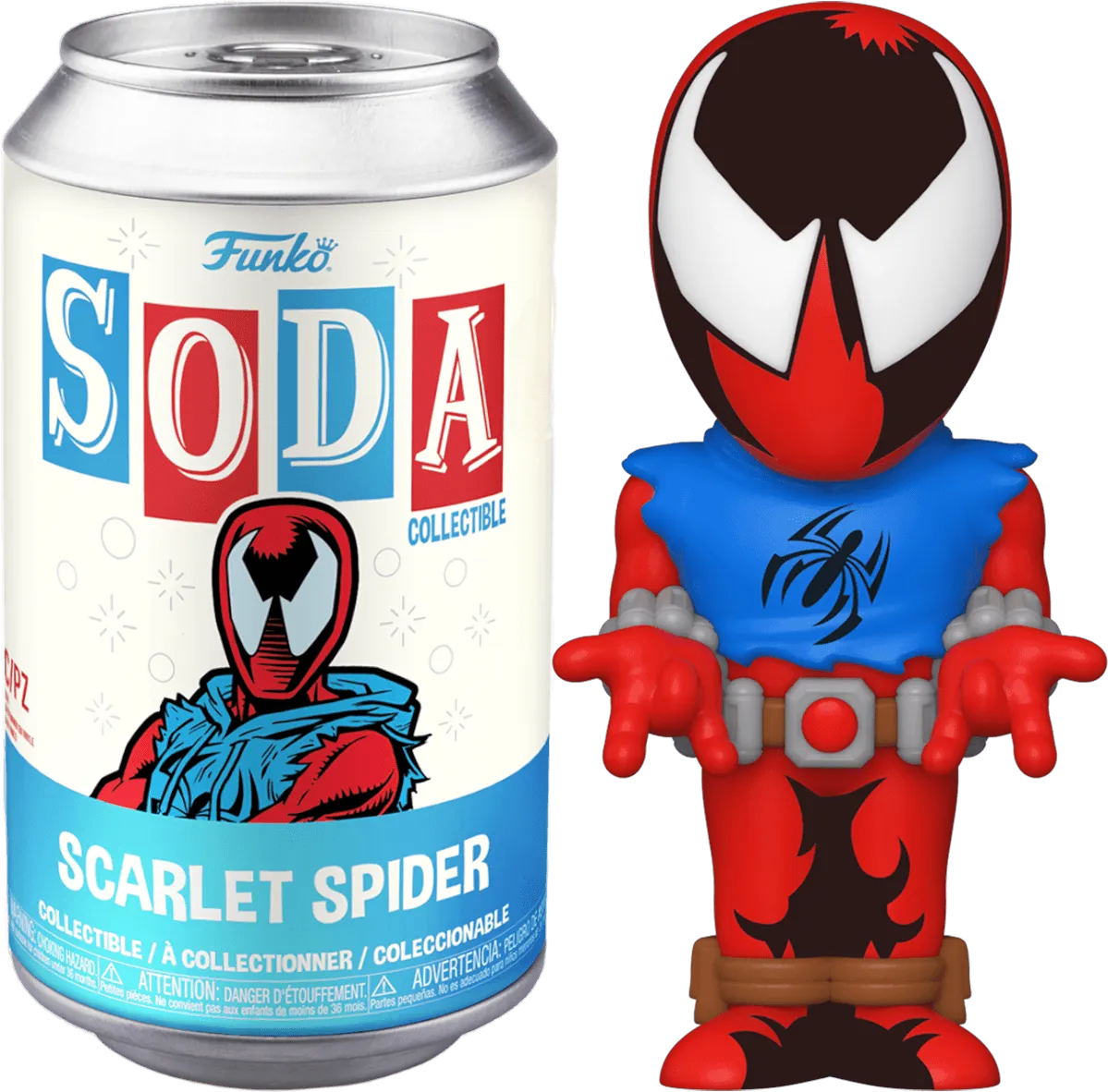 FUN73427 Spider-Man: Across the Spider-Verse - Scarlet Spider US Exclusive Vinyl Soda - Funko - Titan Pop Culture