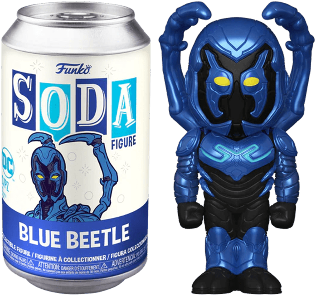 FUN73437 Blue Beetle (2023) - Blue Beetle (with chase) Vinyl Soda - Funko - Titan Pop Culture