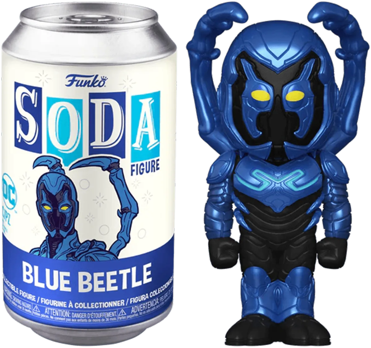 FUN73437 Blue Beetle (2023) - Blue Beetle (with chase) Vinyl Soda - Funko - Titan Pop Culture