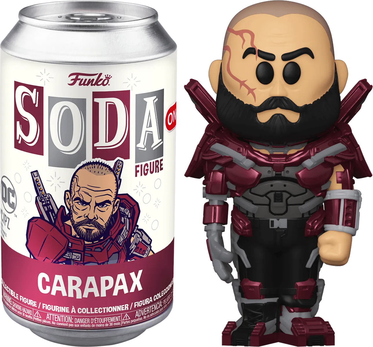 FUN73440 Blue Beetle (2023) - Carapax in Suit (with chase) US Exclusive Vinyl Soda [RS] - Funko - Titan Pop Culture