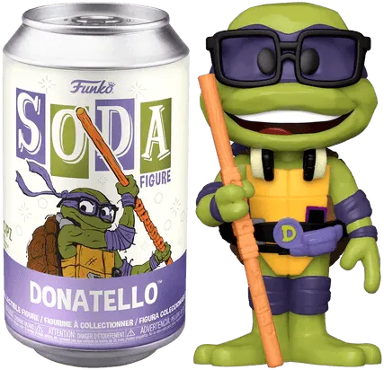 FUN73450 Teenage Mutant Ninja Turtles: Mutant Mayhem (2023) - Donatello (with chase) Vinyl Soda - Funko - Titan Pop Culture