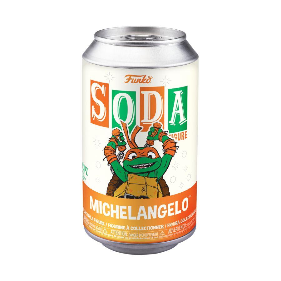 FUN73452 Teenage Mutant Ninja Turtles: Mutant Mayhem (2023) - Michelangelo (with chase) Vinyl Soda - Funko - Titan Pop Culture